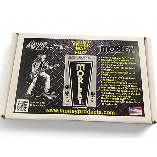 Used Morley Tribute Series Power Wah Fuzz Cliff Burton Effect Pedal