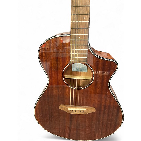 Used Breedlove Discovery Concert Cutaway AFRICAN MAHOGANY Acoustic Electric Guitar