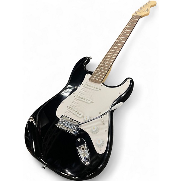 Used Squier sonic stratocaster Black Solid Body Electric Guitar