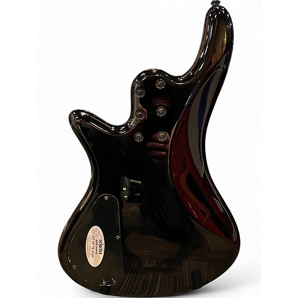Used Schecter Guitar Research Stiletto Extreme 4 String Black Cherry Electric Bass Guitar