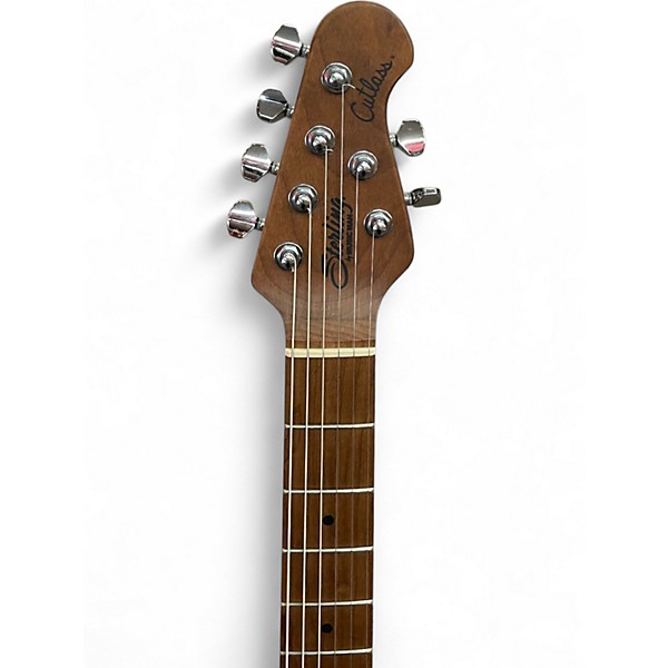 Used Sterling by Music Man Cutlass HSS Blue Solid Body Electric Guitar