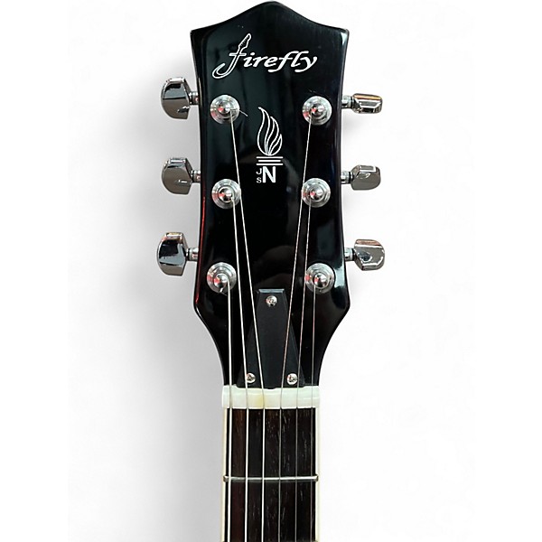 Used Firefly ES335 Red Hollow Body Electric Guitar