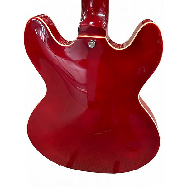 Used Firefly ES335 Red Hollow Body Electric Guitar