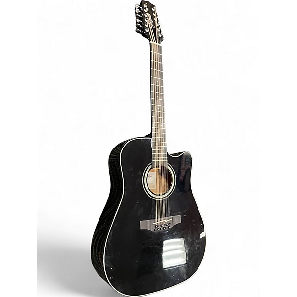Used 2025 Takamine GD30CE-12 Black 12 String Acoustic Electric Guitar