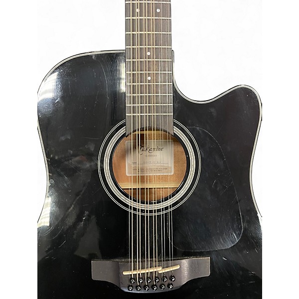 Used 2025 Takamine GD30CE-12 Black 12 String Acoustic Electric Guitar