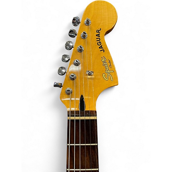 Used Squier JAGUAR SUNBURST Solid Body Electric Guitar