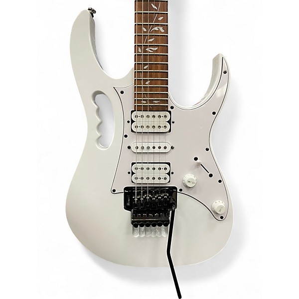 Used Ibanez JEMJR Steve Vai Signature JEM Series White Solid Body Electric Guitar