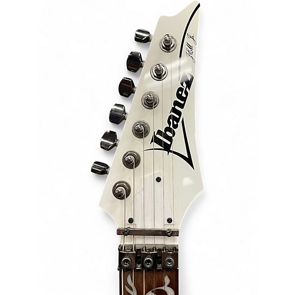 Used Ibanez JEMJR Steve Vai Signature JEM Series White Solid Body Electric Guitar