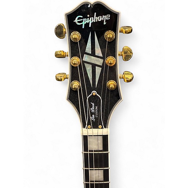 Used Epiphone Les Paul Custom Alpine White Solid Body Electric Guitar