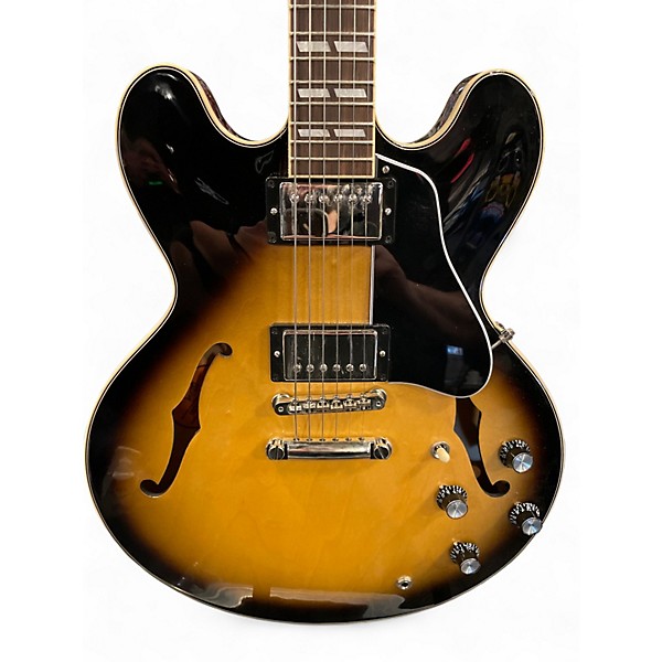 Used Gibson ES345 2 Tone Sunburst Hollow Body Electric Guitar