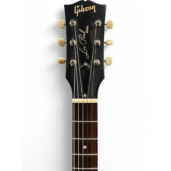 Used Gibson les paul jr double cut tribute Trans Black Solid Body Electric Guitar