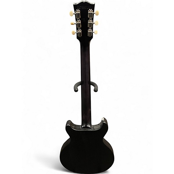 Used Gibson les paul jr double cut tribute Trans Black Solid Body Electric Guitar