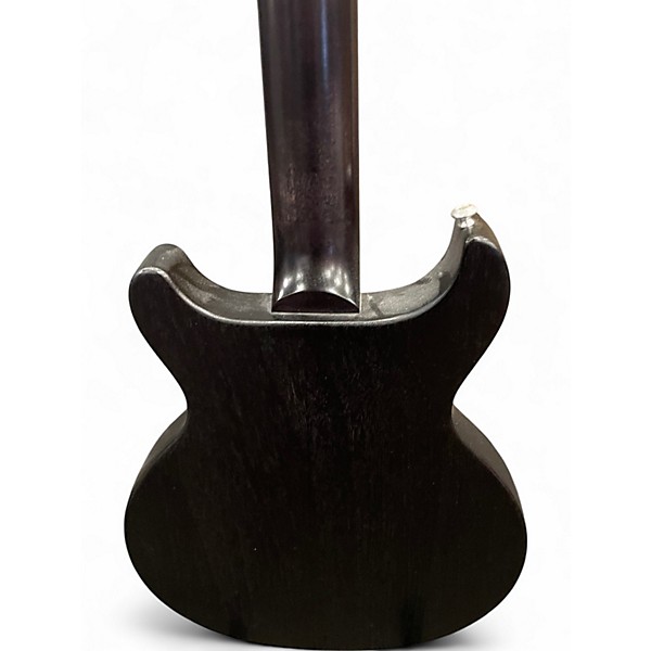 Used Gibson les paul jr double cut tribute Trans Black Solid Body Electric Guitar