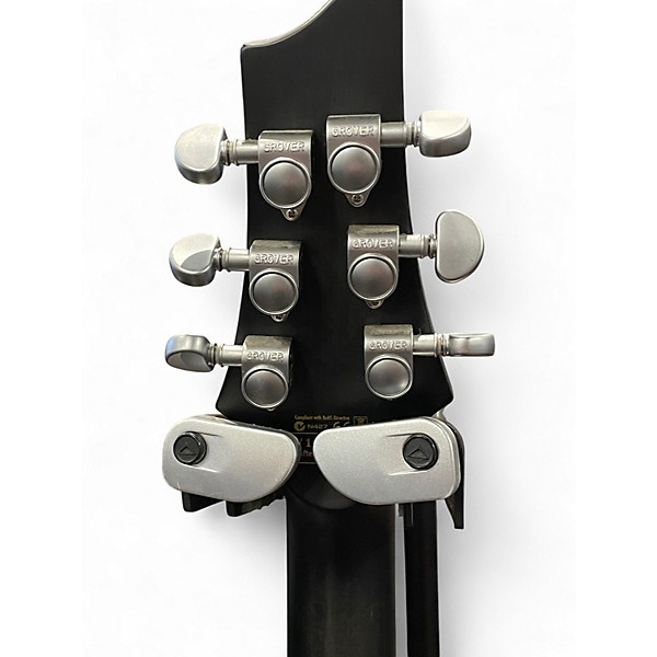 Used Schecter Guitar Research C1 Platinum Translucent Black Solid Body Electric Guitar