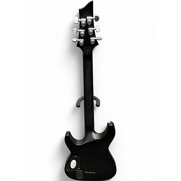 Used Schecter Guitar Research C1 Platinum Trans Black Solid Body Electric Guitar