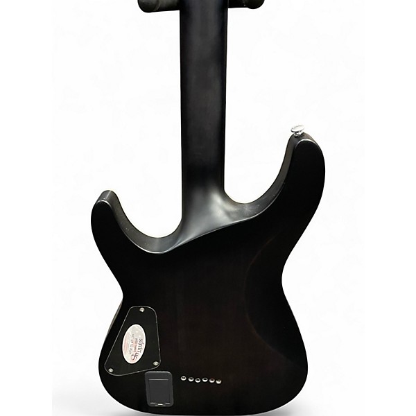 Used Schecter Guitar Research C1 Platinum Trans Black Solid Body Electric Guitar