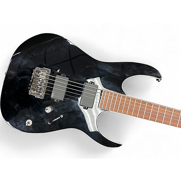 Used Ibanez RGIB6 Black Solid Body Electric Guitar