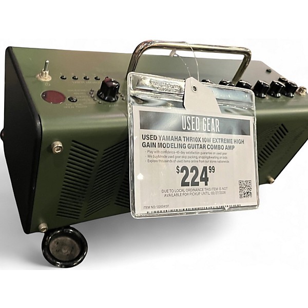 Used Yamaha THR10X 10W Extreme High Gain Modeling Guitar Combo Amp