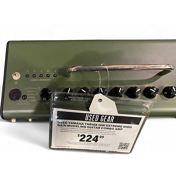 Used Yamaha THR10X 10W Extreme High Gain Modeling Guitar Combo Amp