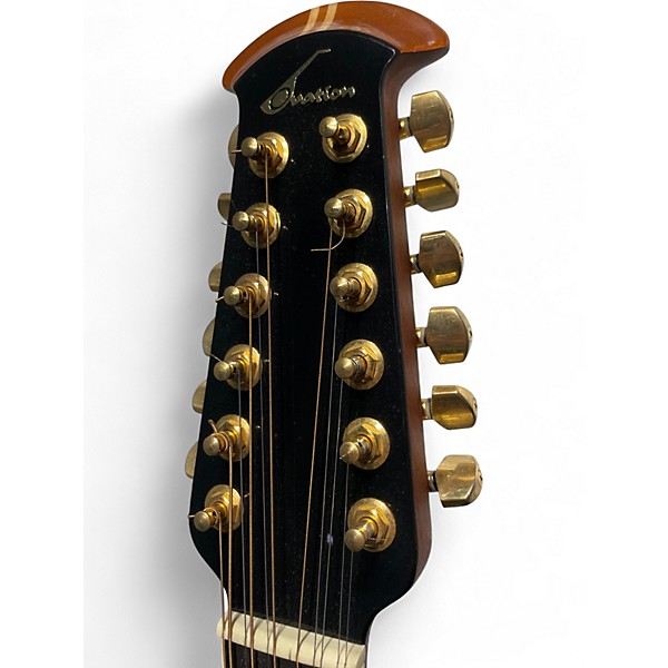 Used Ovation 1858 ELITE 2 Color Sunburst 12 String Acoustic Electric Guitar