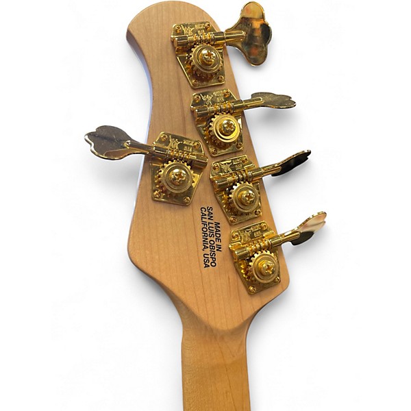 Used Ernie Ball Music Man Stingray HH 5 String Pacecar Blue Electric Bass Guitar