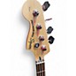 Used Squier Precision Bass Left Handed 3 Tone Sunburst Electric Bass Guitar