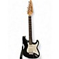 Used Starcaster by Fender Stratocaster Black Solid Body Electric Guitar thumbnail