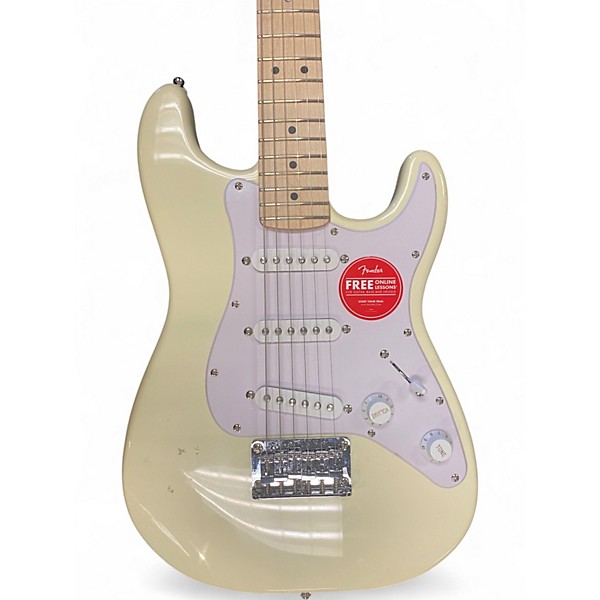 Used Squier Mini Affinity Stratocaster White Electric Guitar