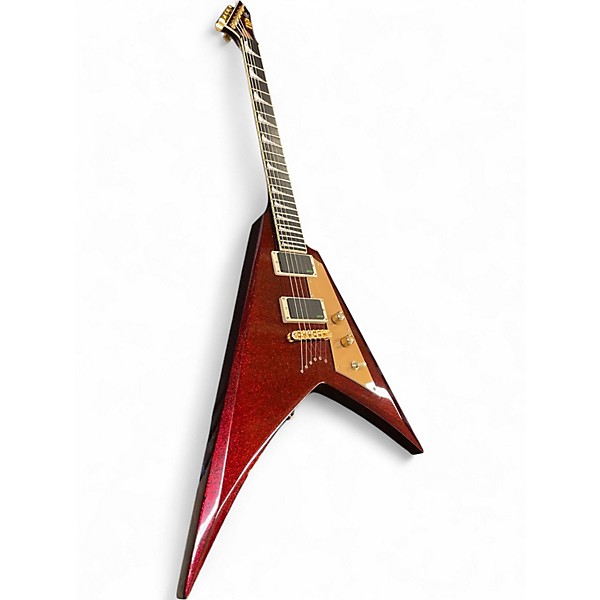 Used ESP LTD KH-V Red Sparkle Solid Body Electric Guitar