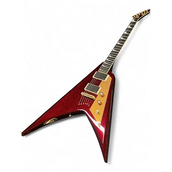 Used ESP LTD KH-V Red Sparkle Solid Body Electric Guitar