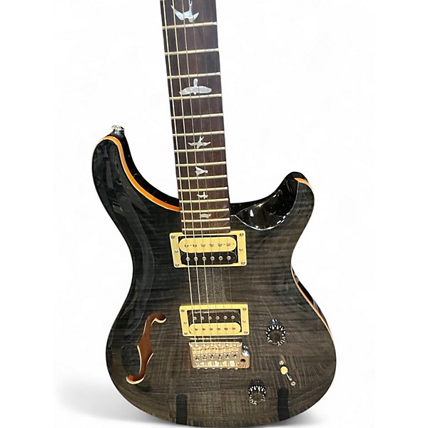 Used PRS SE Custom 22 Semi-Hollowbody Gray Hollow Body Electric Guitar