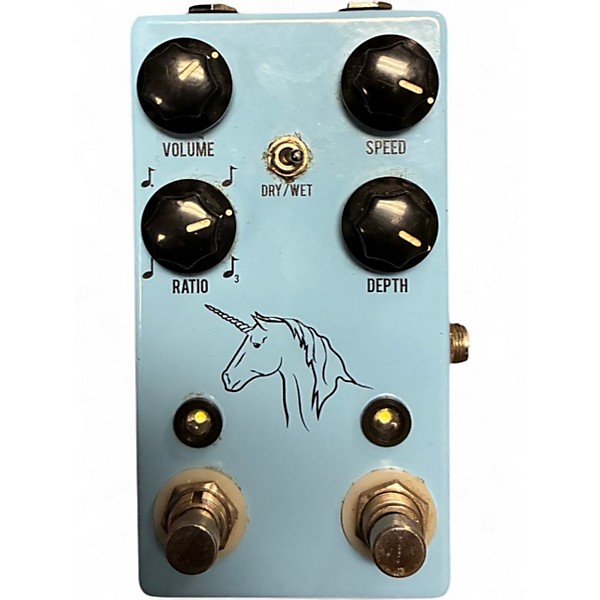 Used JHS Pedals Unicorn Uni-Vibe Photocell Modulator with Tap Tempo Effect Pedal