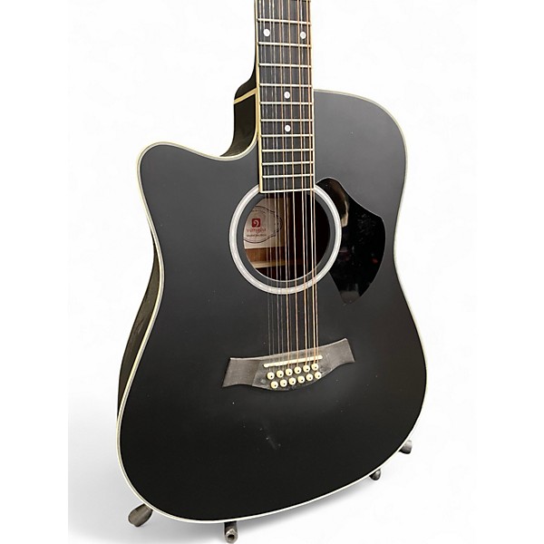 Used Vangoa VGE12-2L Black Acoustic Electric Guitar