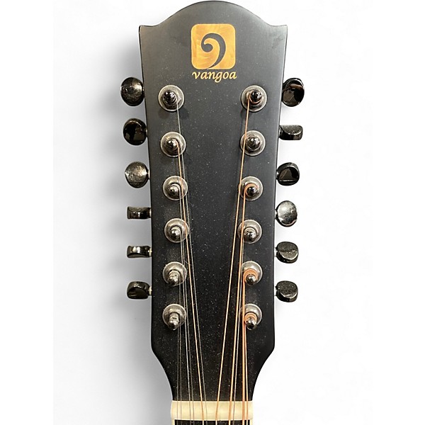 Used Vangoa VGE12-2L Black Acoustic Electric Guitar