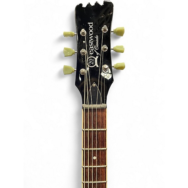 Used 2022 Eastwood Sidejack 20th LTD Black on Black Baritone Guitars