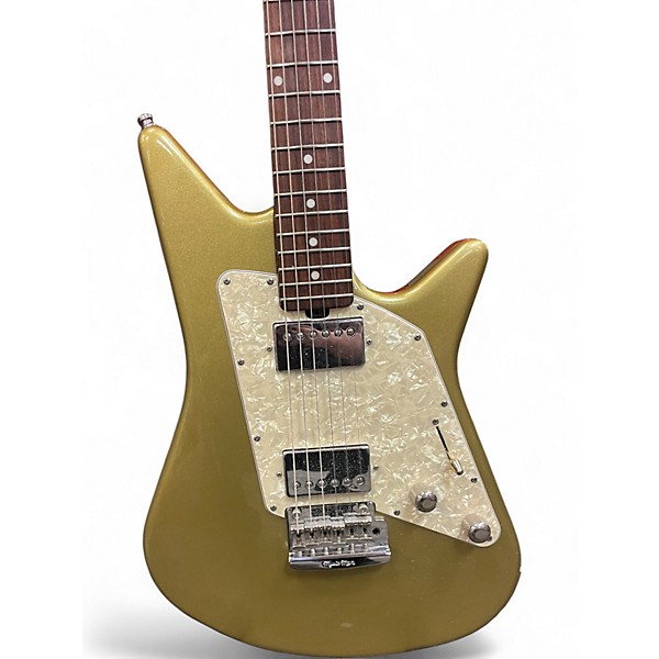 Used Ernie Ball Music Man Albert Lee Signature Tremolo Metallic Gold Solid Body Electric Guitar