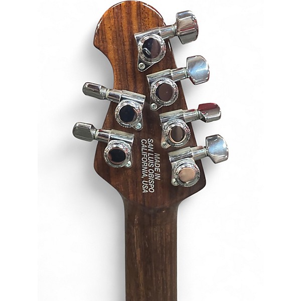 Used Ernie Ball Music Man Albert Lee Signature Tremolo Metallic Gold Solid Body Electric Guitar