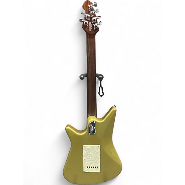 Used Ernie Ball Music Man Albert Lee Signature Tremolo Metallic Gold Solid Body Electric Guitar