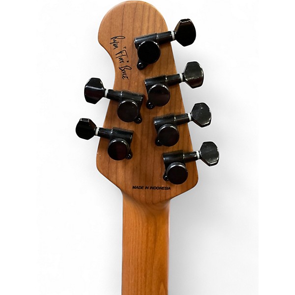 Used Sterling by Music Man Ryan "Fluff" Bruce Artist Series StingRay Rula Thumb Red Solid Body Electric Guitar