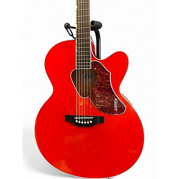 Used Gretsch Guitars G5022CE Rancher Jumbo Trans Orange Acoustic Electric Guitar
