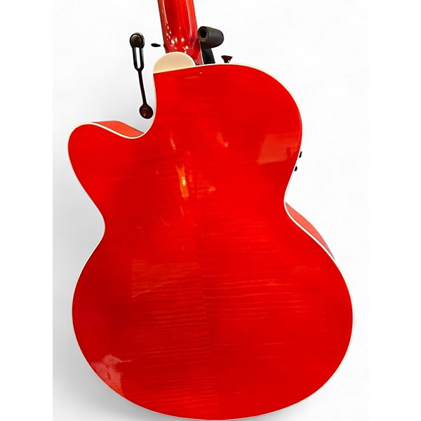 Used Gretsch Guitars G5022CE Rancher Jumbo Trans Orange Acoustic Electric Guitar