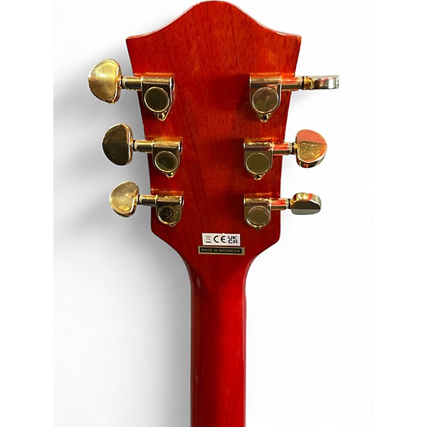 Used Gretsch Guitars G5022CE Rancher Jumbo Trans Orange Acoustic Electric Guitar