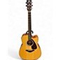 Used Yamaha FGX700SC Natural Acoustic Electric Guitar thumbnail
