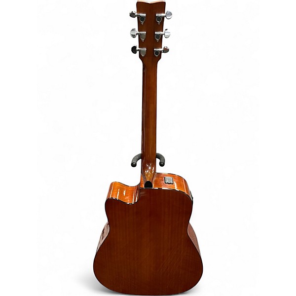 Used Yamaha FGX700SC Natural Acoustic Electric Guitar