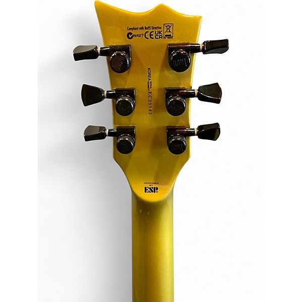 Used 2025 ESP LTD EC2025 Metallic Gold Solid Body Electric Guitar