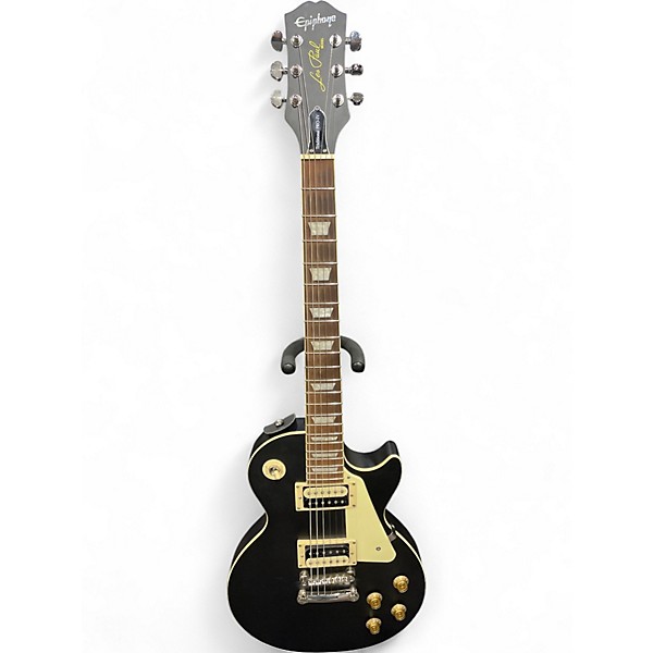 Used Epiphone Les Paul Traditional Pro IV Ebony Solid Body Electric Guitar