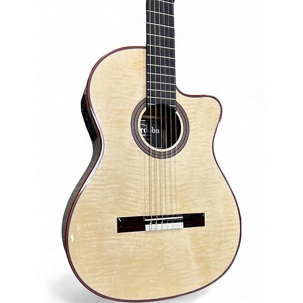 Used Cordoba Fusion 12 WHITE SANDS Classical Acoustic Electric Guitar