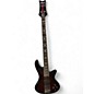 Used Schecter Guitar Research Stiletto Extreme 4 String Crimson Red Trans Electric Bass Guitar thumbnail