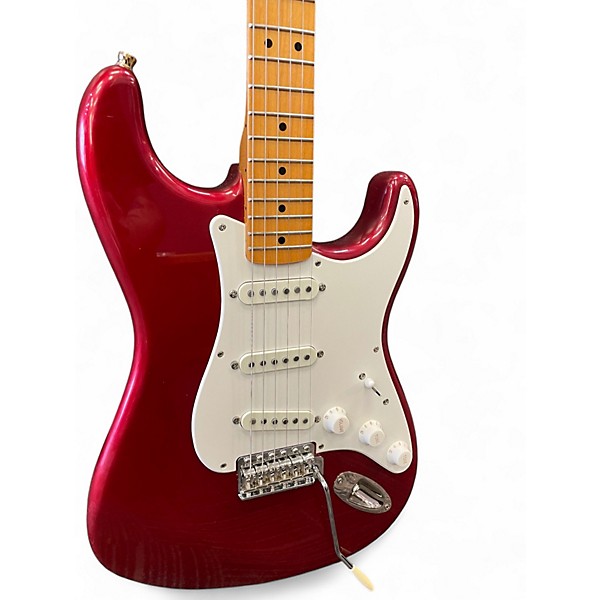 Used Squier CLASSIC VIBE 50'S STRATOCASTER Candy Apple Red Solid Body Electric Guitar