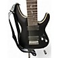 Used Schecter Guitar Research Damien Platinum Satin Black Solid Body Electric Guitar